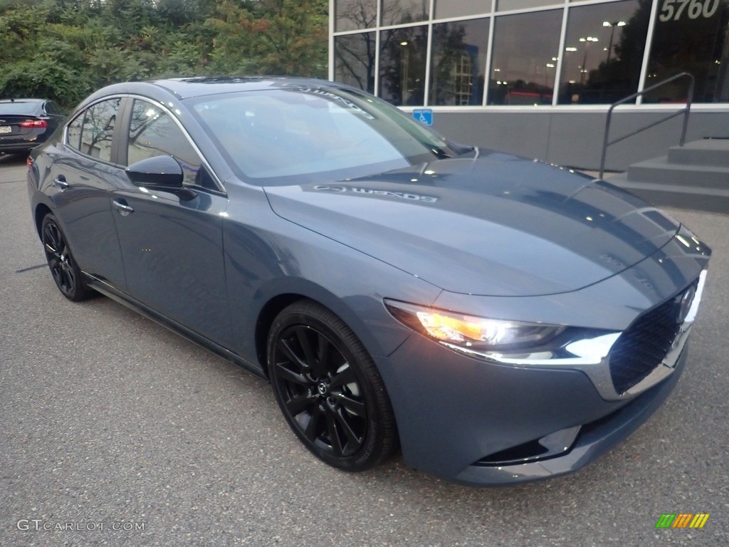 Polymetal Gray Metallic 2023 Mazda Mazda3 2.5 S Carbon Edition Sedan Exterior Photo #146649234