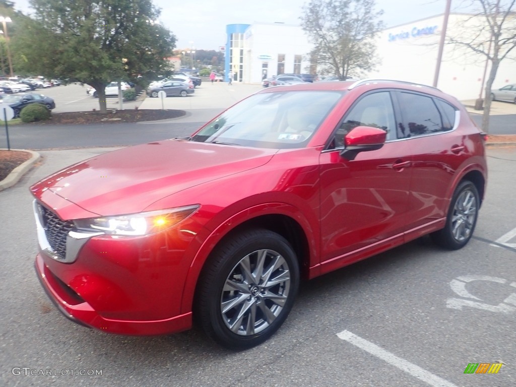 2024 CX-5 S Premium Plus AWD - Soul Red Crystal Metallic / Parchment photo #7
