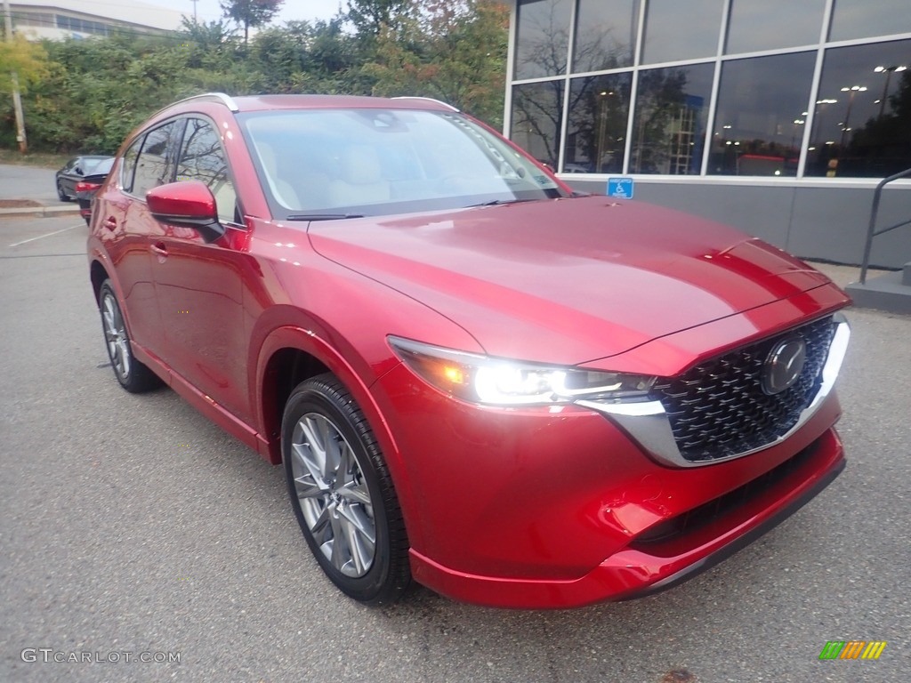 2024 CX-5 S Premium Plus AWD - Soul Red Crystal Metallic / Parchment photo #9