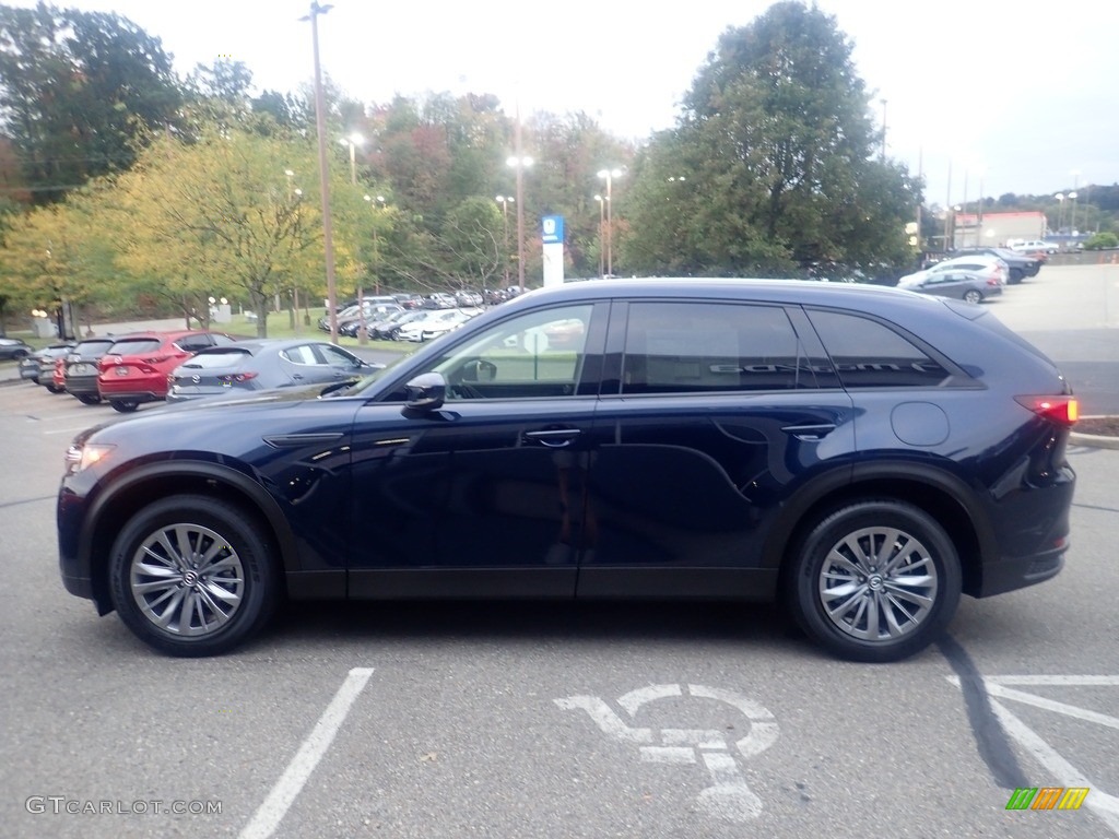 Deep Crystal Blue Mica 2024 Mazda CX-90 Preferred Plus AWD Exterior Photo #146650053