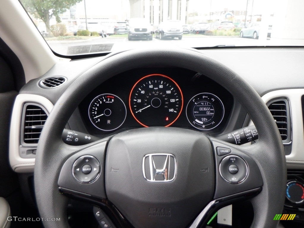 2021 Honda HR-V LX AWD Gray Steering Wheel Photo #146650263