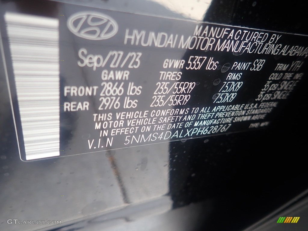 2023 Santa Fe Limited AWD - Twilight Black / Gray photo #18