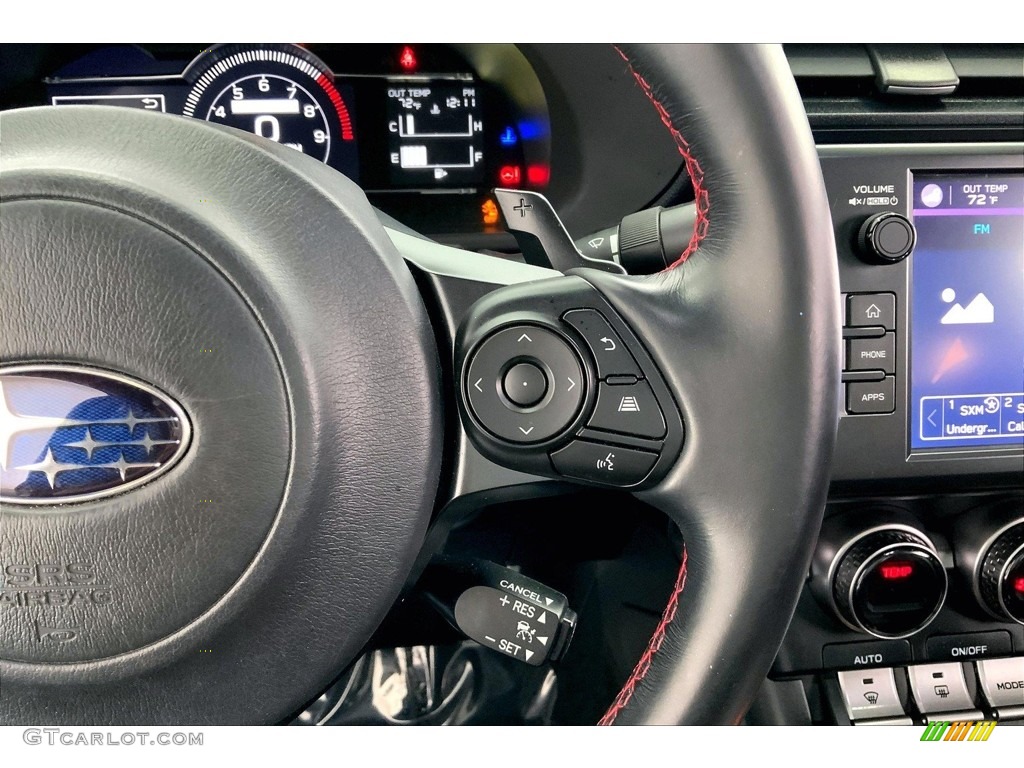 2022 Subaru BRZ Premium Black Steering Wheel Photo #146650413