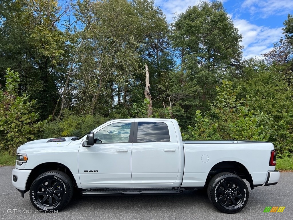 Bright White 2024 Ram 2500 Laramie Night Edition Crew Cab 4x4 Exterior