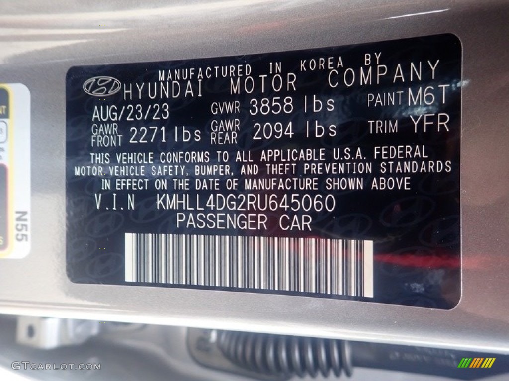 2024 Elantra SE - Fluid Metal / Gray photo #18