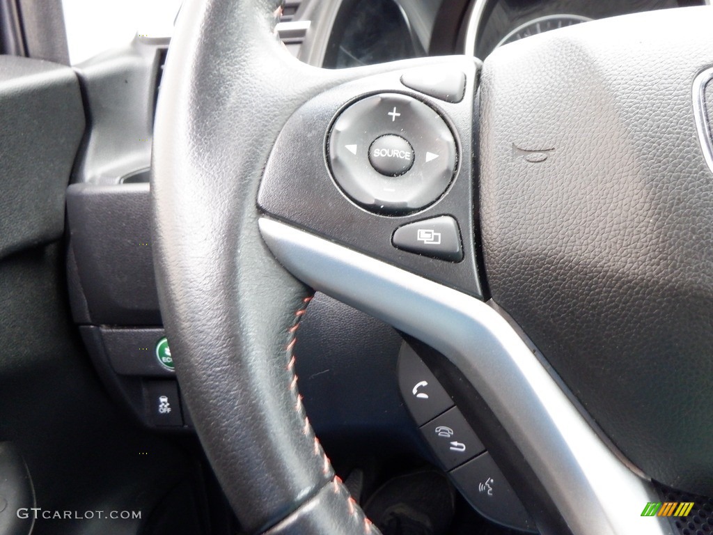 2020 Honda Fit Sport Black Steering Wheel Photo #146652796