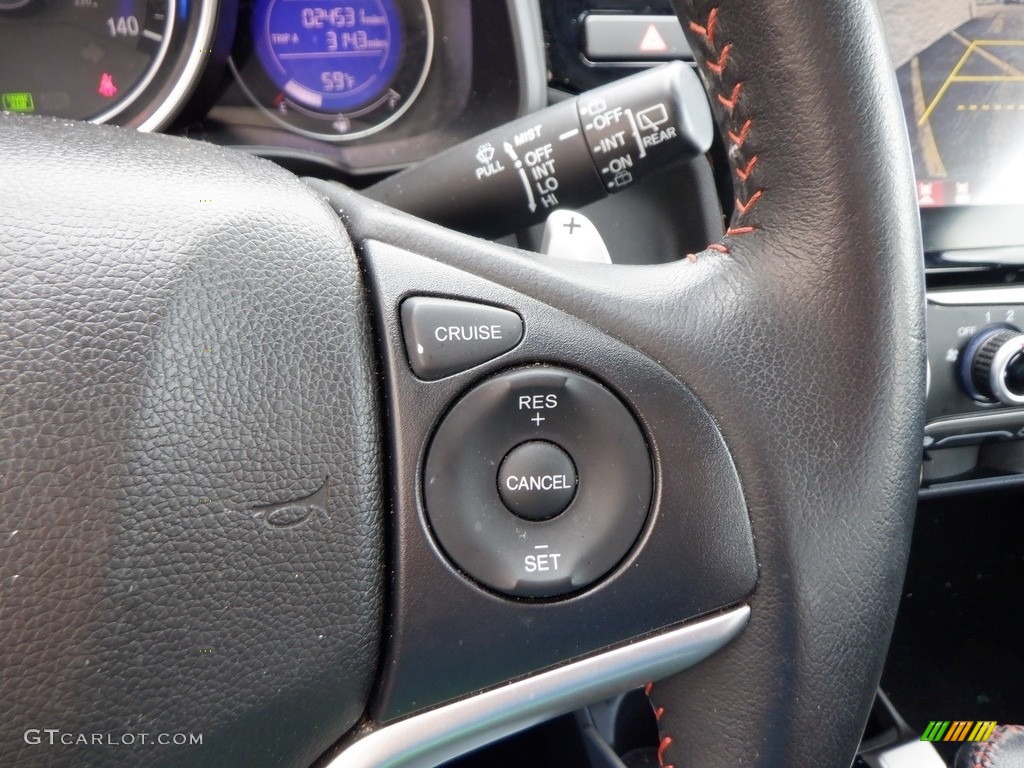 2020 Honda Fit Sport Black Steering Wheel Photo #146652820