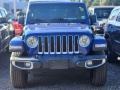 2020 Ocean Blue Metallic Jeep Wrangler Unlimited Sahara 4x4  photo #2