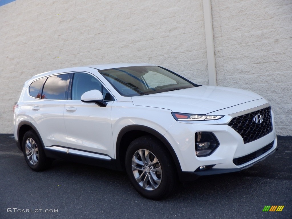 Quartz White 2020 Hyundai Santa Fe SEL AWD Exterior Photo #146653252