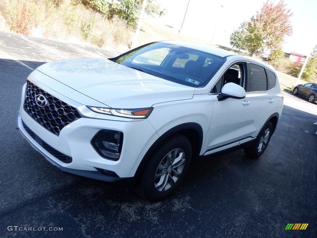 Quartz White 2020 Hyundai Santa Fe SEL AWD Exterior Photo #146653318