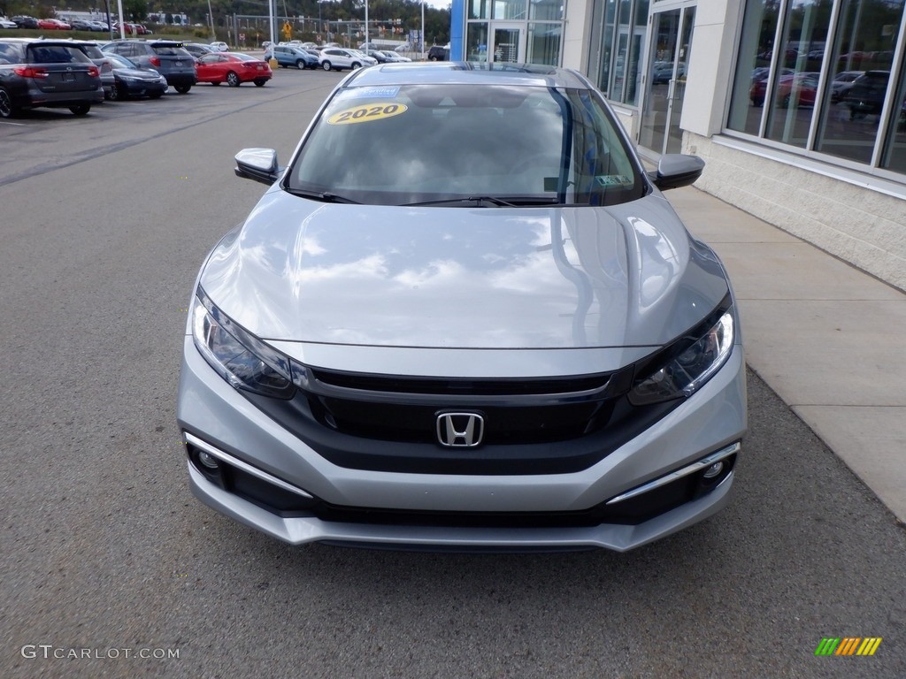 2020 Civic EX Sedan - Lunar Silver Metallic / Black photo #11