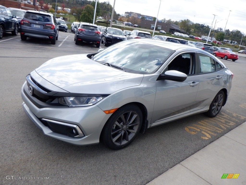 Lunar Silver Metallic 2020 Honda Civic EX Sedan Exterior Photo #146653556