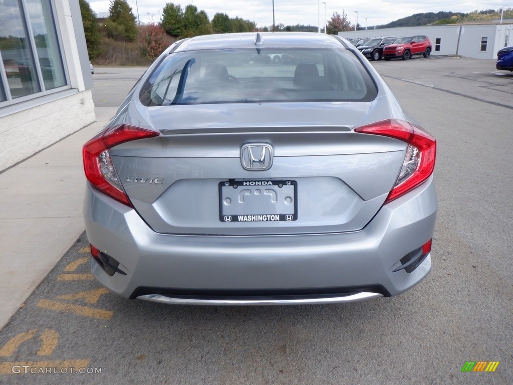 2020 Civic EX Sedan - Lunar Silver Metallic / Black photo #14