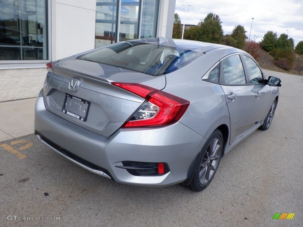 2020 Civic EX Sedan - Lunar Silver Metallic / Black photo #15