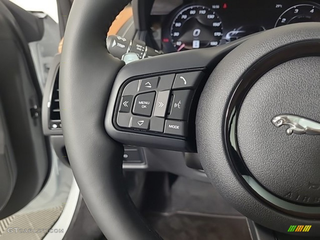 2024 Jaguar F-TYPE P450 75 AWD Coupe Tan w/Light Oyster Stitching Steering Wheel Photo #146653682
