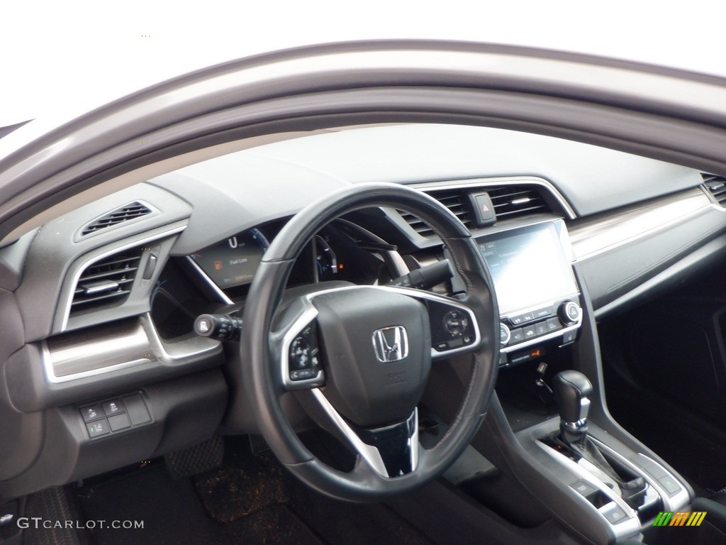 2020 Civic EX Sedan - Lunar Silver Metallic / Black photo #17