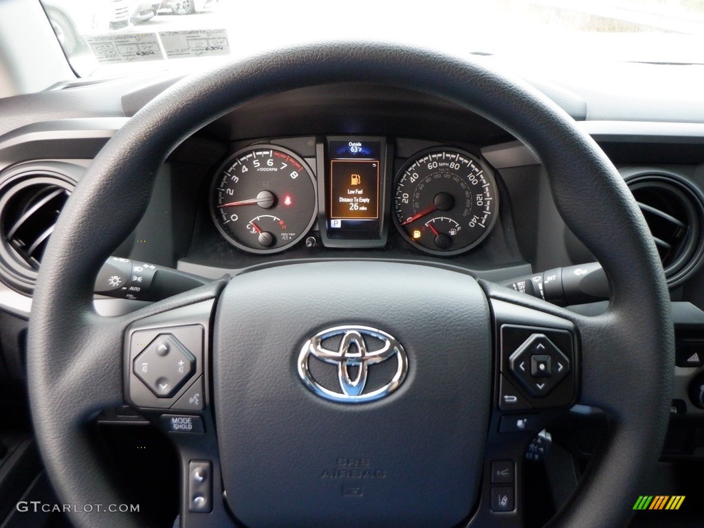2023 Toyota Tacoma SR Double Cab 4x4 Cement Steering Wheel Photo #146653936