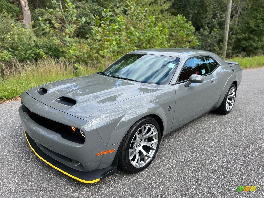 2023 Challenger SRT Hellcat JailBreak Widebody - Destroyer Grey / Demonic Red/Black photo #2