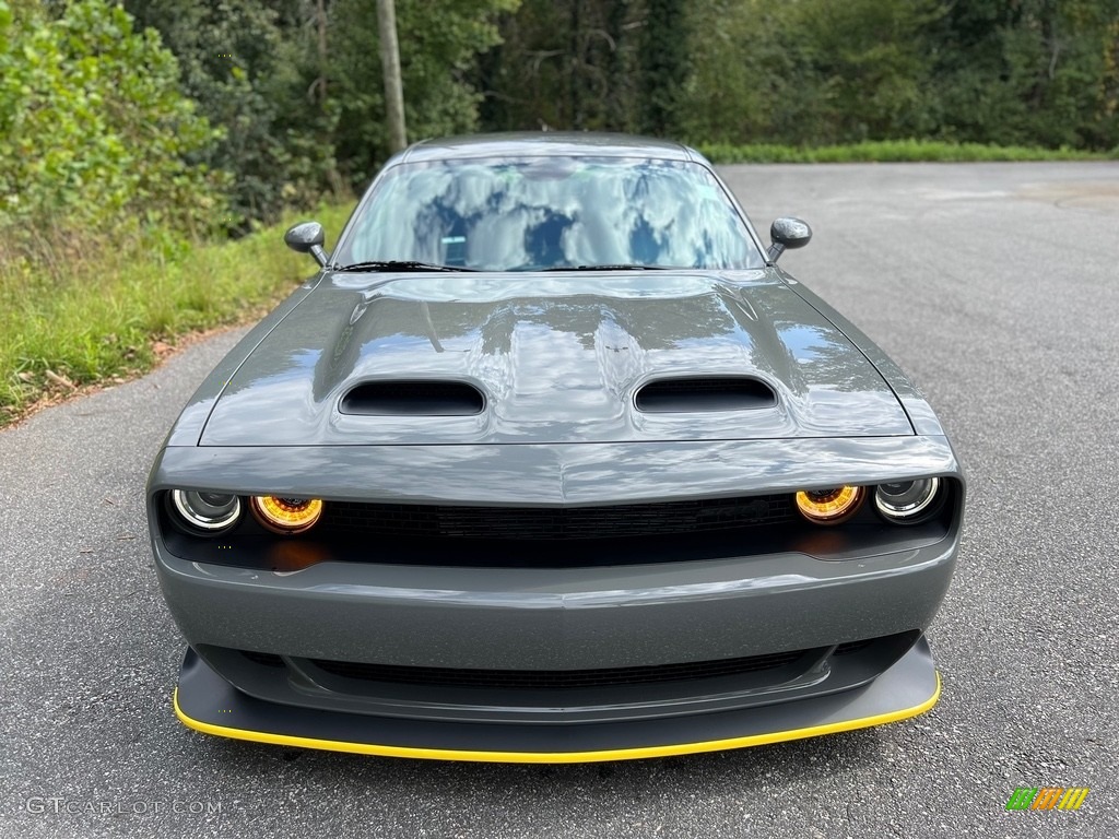 2023 Challenger SRT Hellcat JailBreak Widebody - Destroyer Grey / Demonic Red/Black photo #3