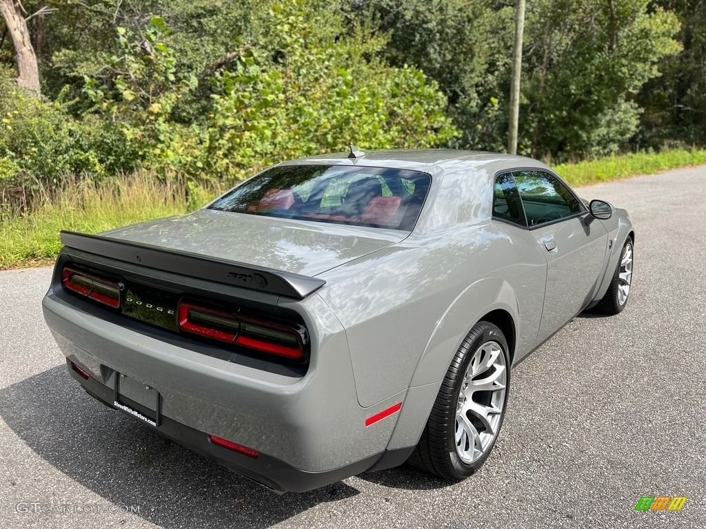 2023 Challenger SRT Hellcat JailBreak Widebody - Destroyer Grey / Demonic Red/Black photo #6