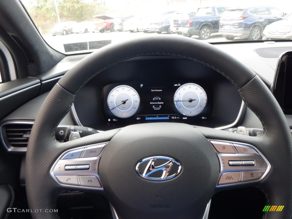 2023 Hyundai Santa Fe Calligraphy AWD Black Steering Wheel Photo #146654505