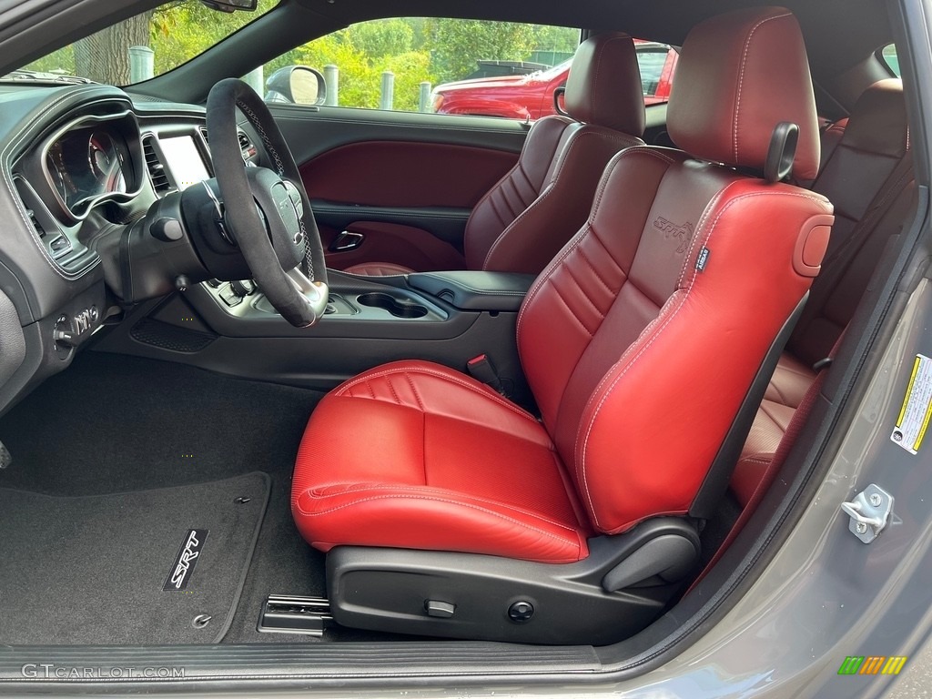 Demonic Red/Black Interior 2023 Dodge Challenger SRT Hellcat JailBreak Widebody Photo #146654696