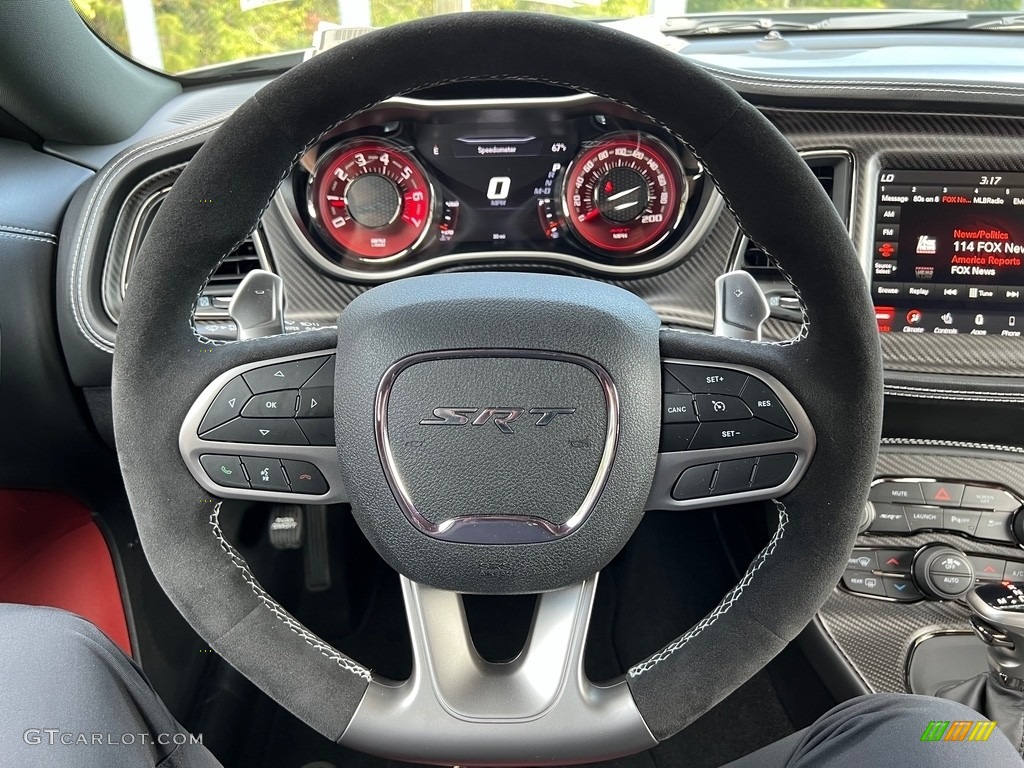 2023 Challenger SRT Hellcat JailBreak Widebody - Destroyer Grey / Demonic Red/Black photo #22