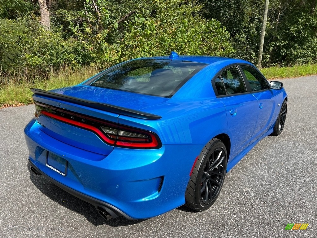 2023 Charger Scat Pack Plus Super Bee Special Edition - B5 Blue Pearl / Black photo #8