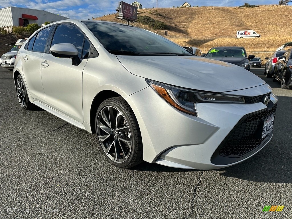 Classic Silver Metallic 2021 Toyota Corolla LE Exterior Photo #146656351