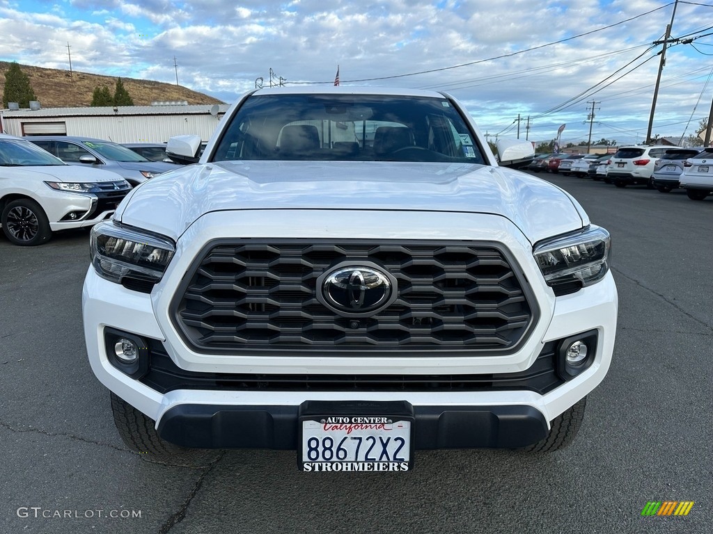 2020 Tacoma TRD Off Road Double Cab 4x4 - Super White / Black photo #2