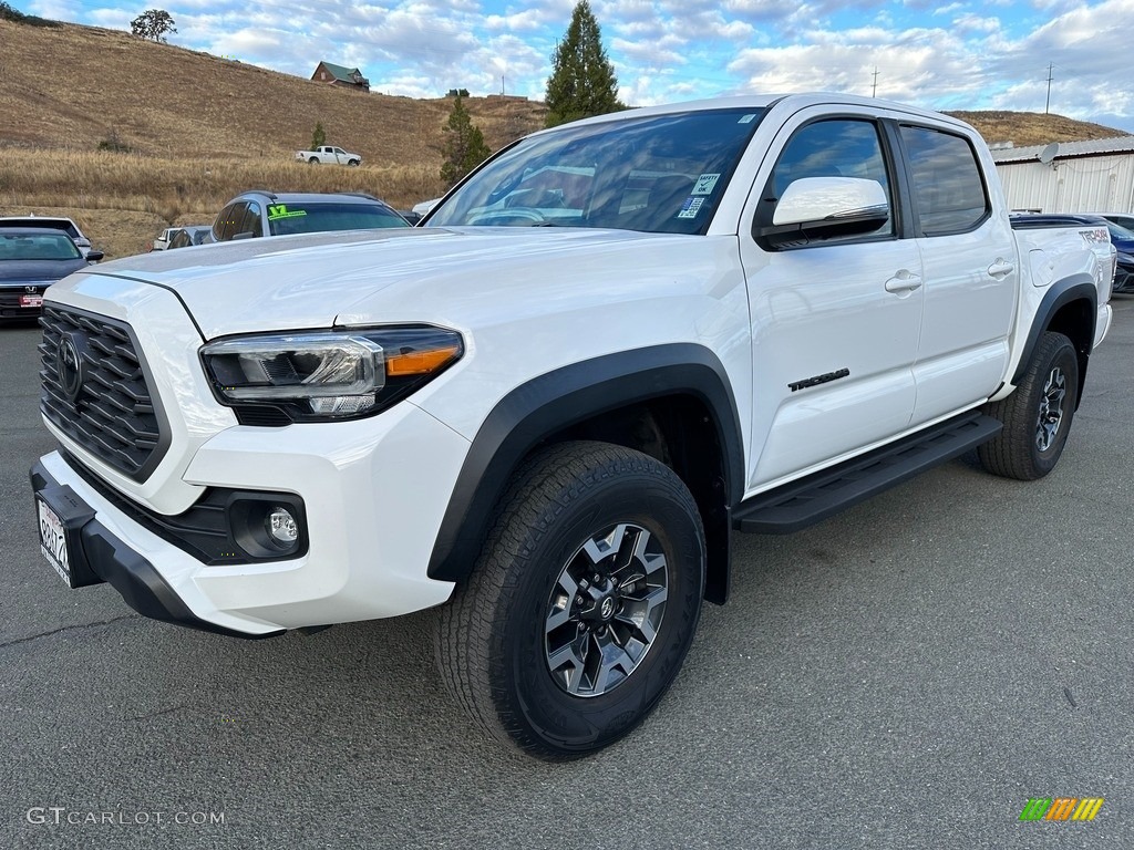 2020 Tacoma TRD Off Road Double Cab 4x4 - Super White / Black photo #3