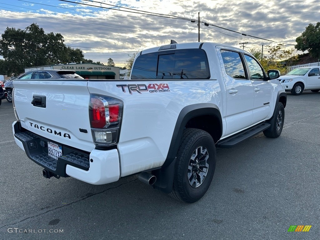 2020 Tacoma TRD Off Road Double Cab 4x4 - Super White / Black photo #6