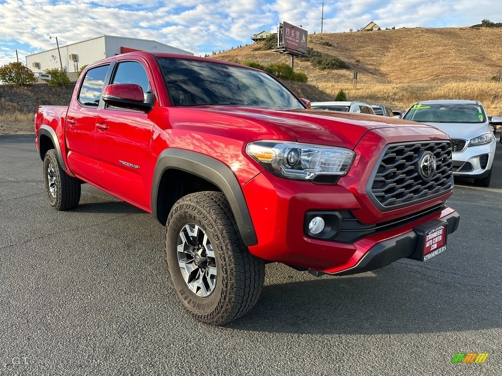 2022 Tacoma TRD Off Road Double Cab 4x4 - Barcelona Red Metallic / Cement/Black photo #1