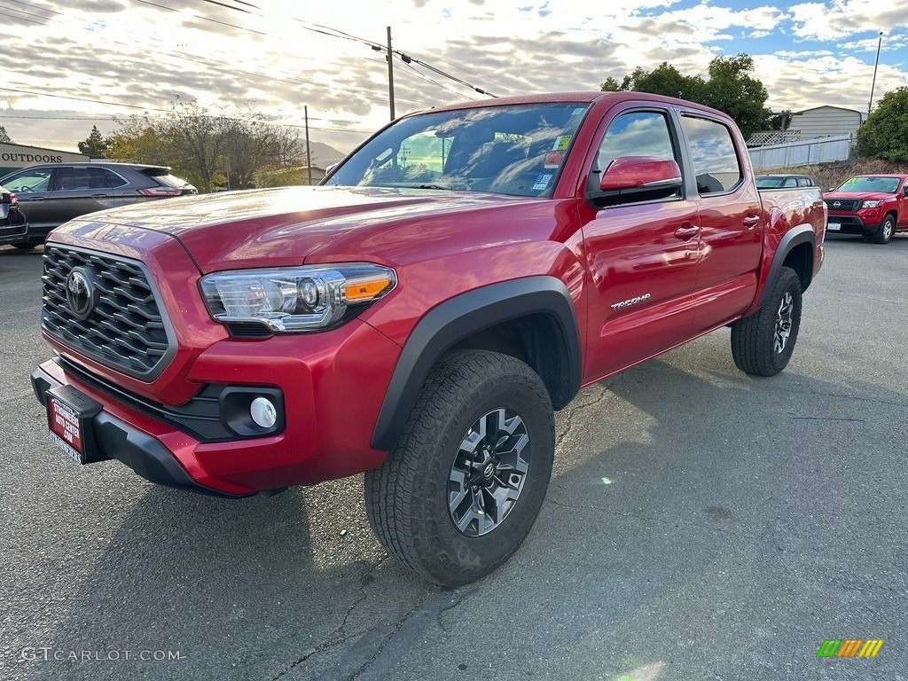 2022 Tacoma TRD Off Road Double Cab 4x4 - Barcelona Red Metallic / Cement/Black photo #3