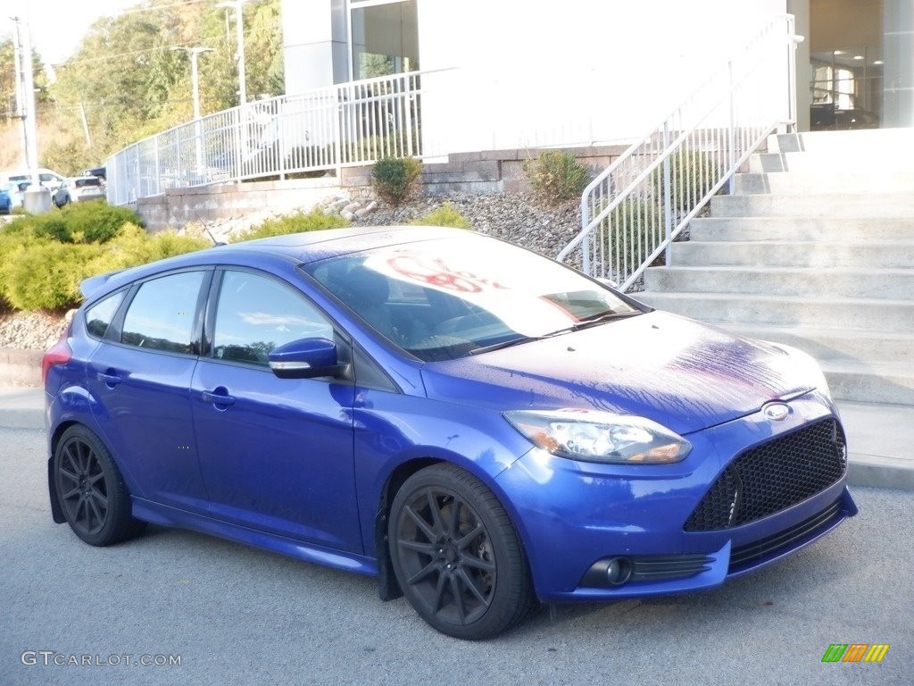 2014 Focus ST Hatchback - Performance Blue / Charcoal Black photo #1