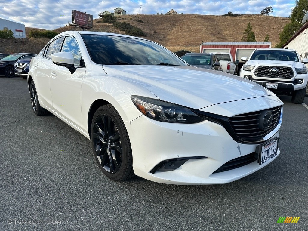 2017 Mazda6 Grand Touring - Snowflake White Pearl Mica / Black photo #1