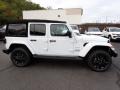 Bright White 2024 Jeep Wrangler 4-Door Sahara 4xe Hybrid Exterior
