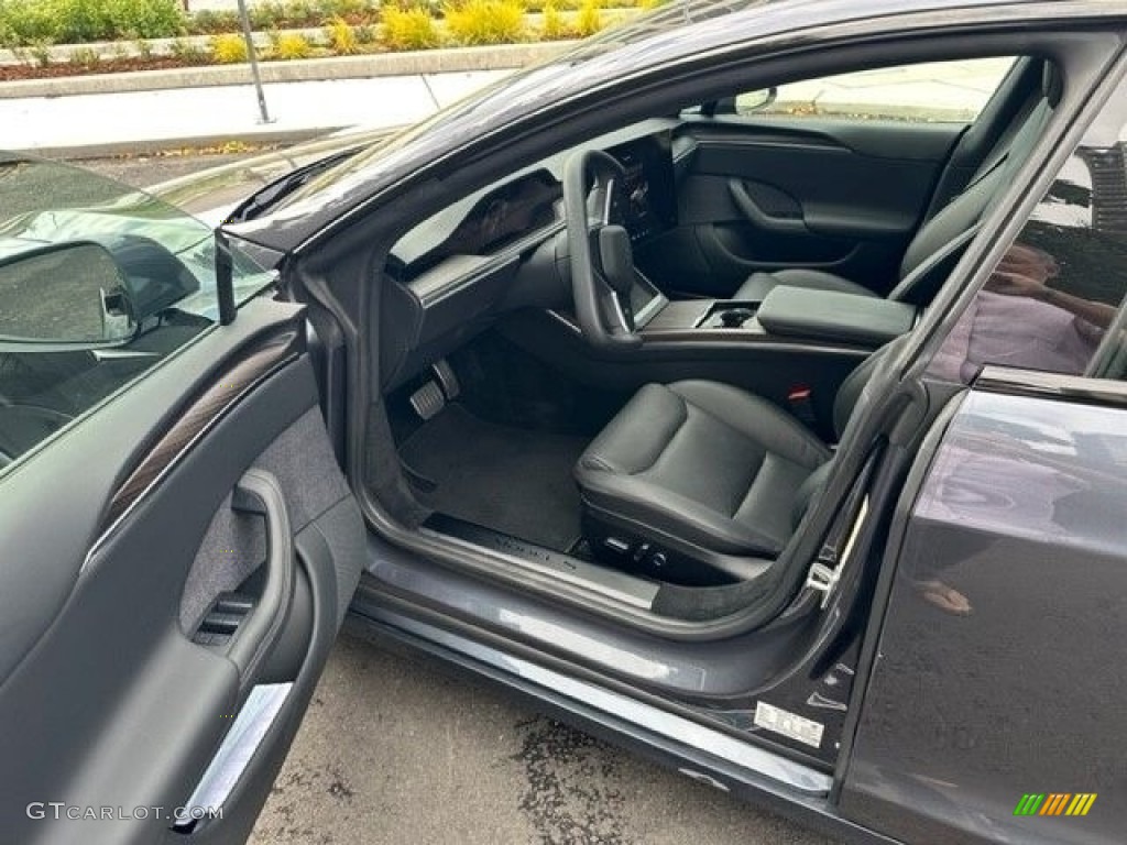 Black Interior 2022 Tesla Model S AWD Photo #146658134