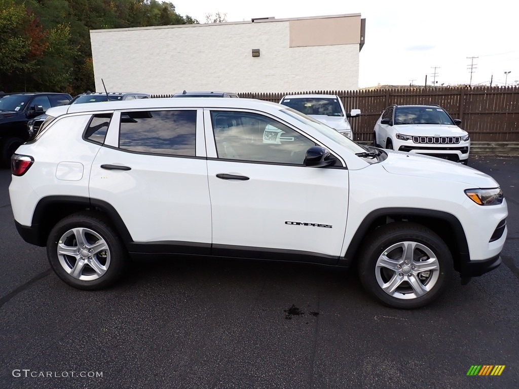 2023 Compass Sport 4x4 - Bright White / Black photo #7