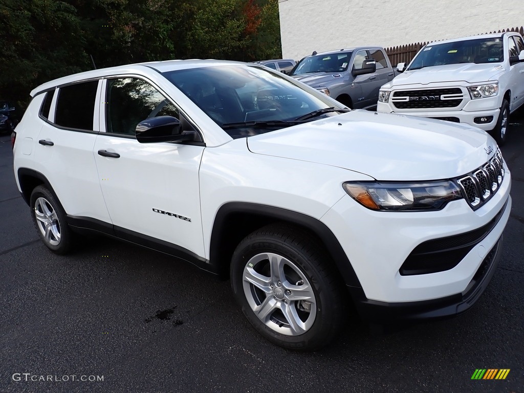 2023 Compass Sport 4x4 - Bright White / Black photo #8