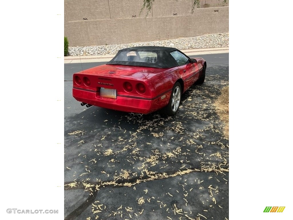 1986 Corvette Convertible - Bright Red / Red photo #2