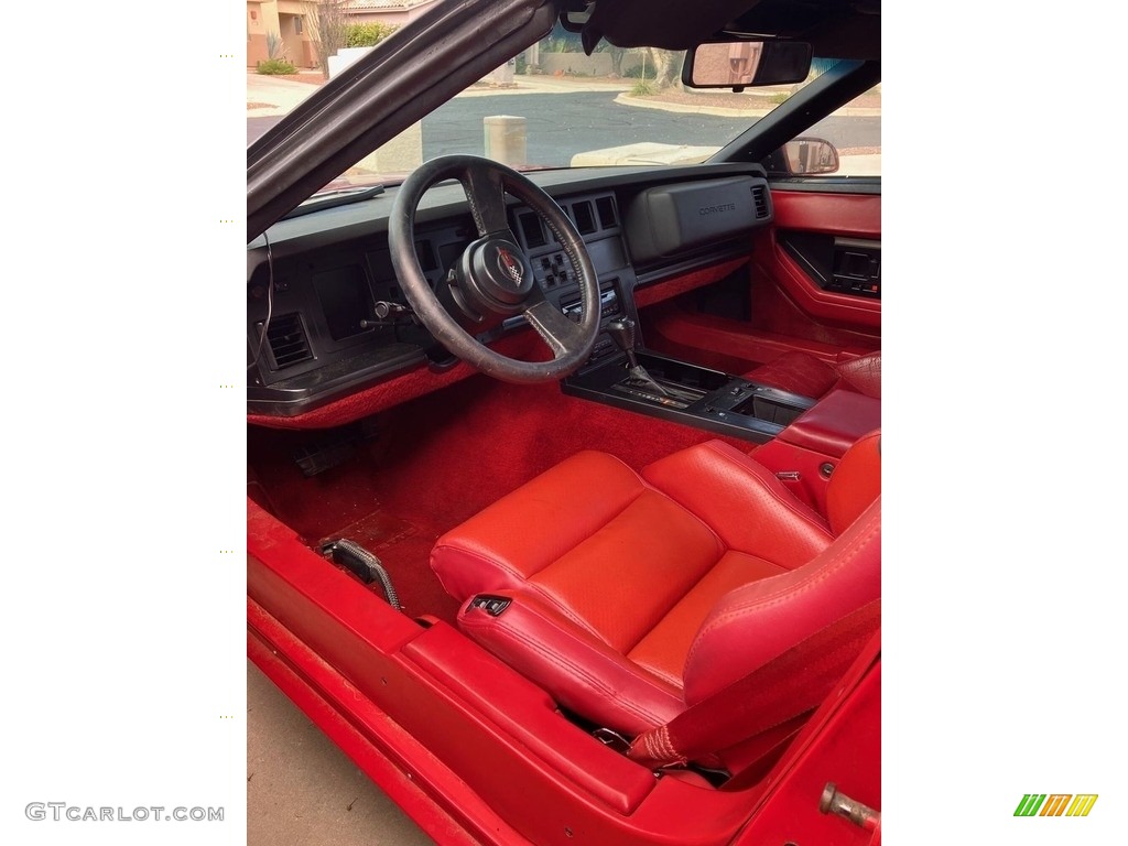 1986 Corvette Convertible - Bright Red / Red photo #4