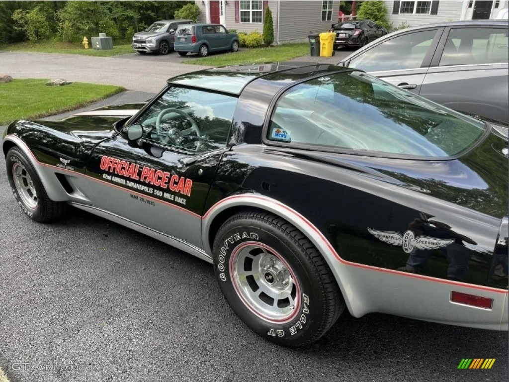 Silver/Black 1978 Chevrolet Corvette Indianapolis 500 Pace Car Exterior Photo #146659283