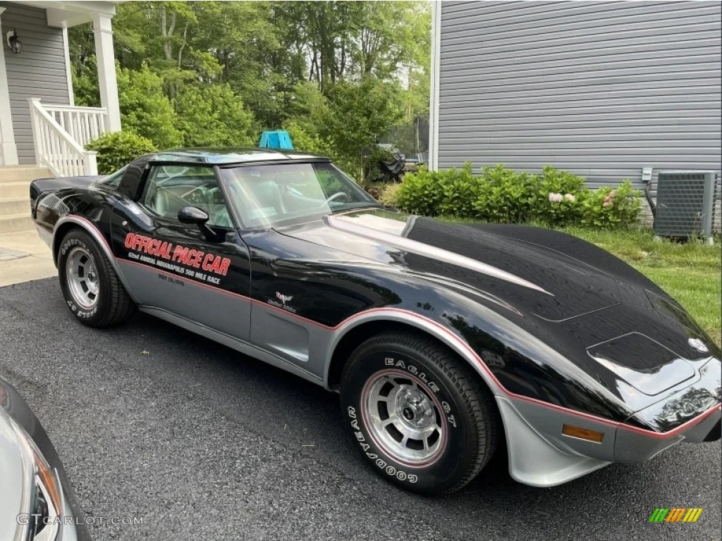 Silver/Black 1978 Chevrolet Corvette Indianapolis 500 Pace Car Exterior Photo #146659381