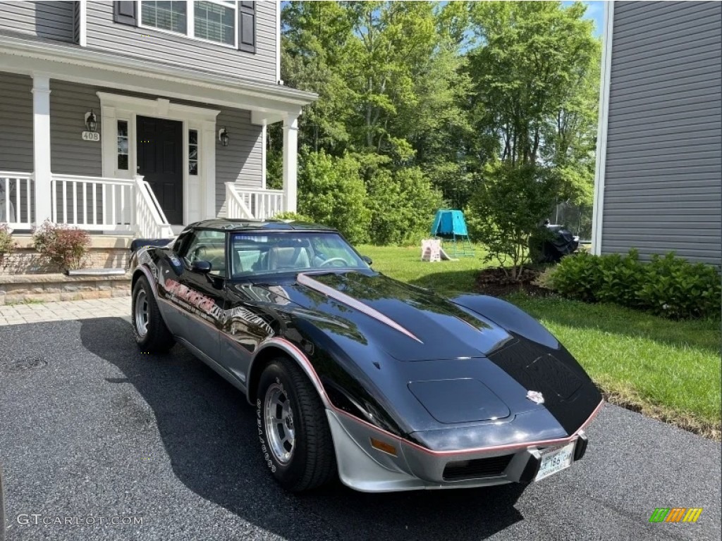 Silver/Black 1978 Chevrolet Corvette Indianapolis 500 Pace Car Exterior Photo #146659427