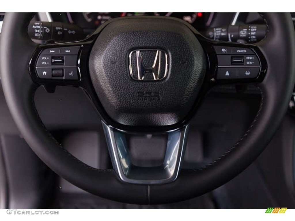2024 Honda Pilot EX-L Black Steering Wheel Photo #146659629
