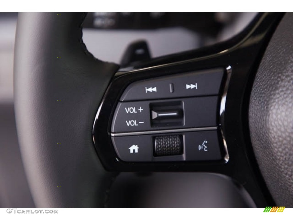 2024 Honda Pilot EX-L Black Steering Wheel Photo #146659645