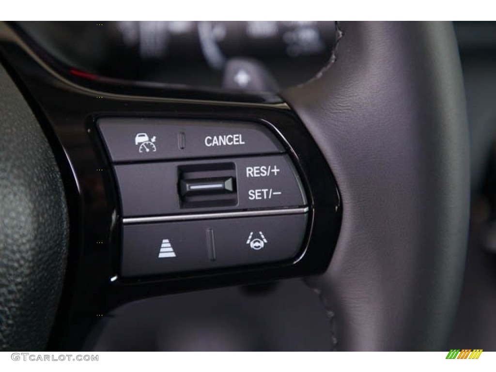 2024 Honda Pilot EX-L Black Steering Wheel Photo #146659662