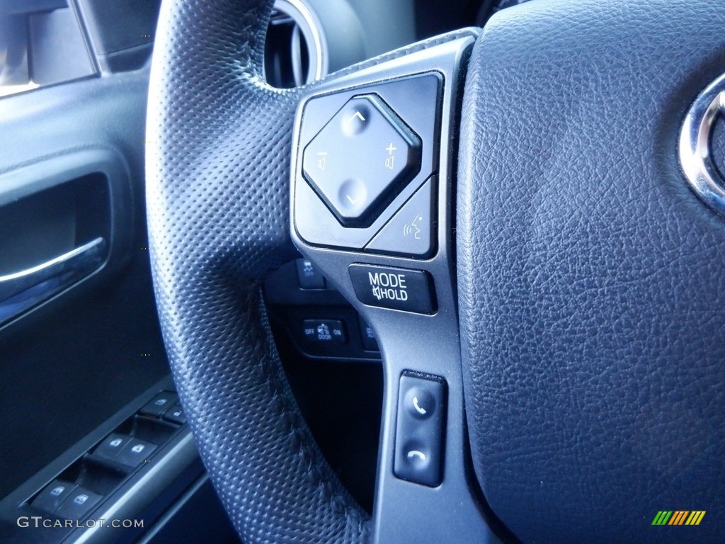 2021 Toyota Tacoma TRD Sport Double Cab 4x4 Black Steering Wheel Photo #146659788