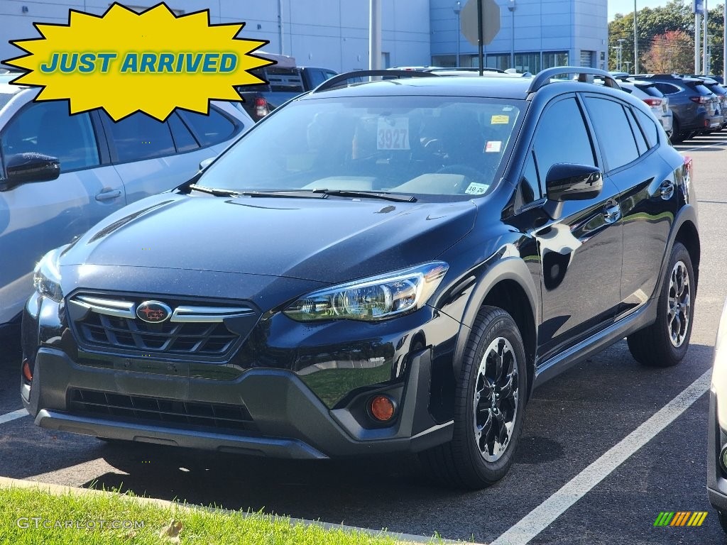 2021 Crosstrek Premium - Crystal Black Silica / Black photo #1